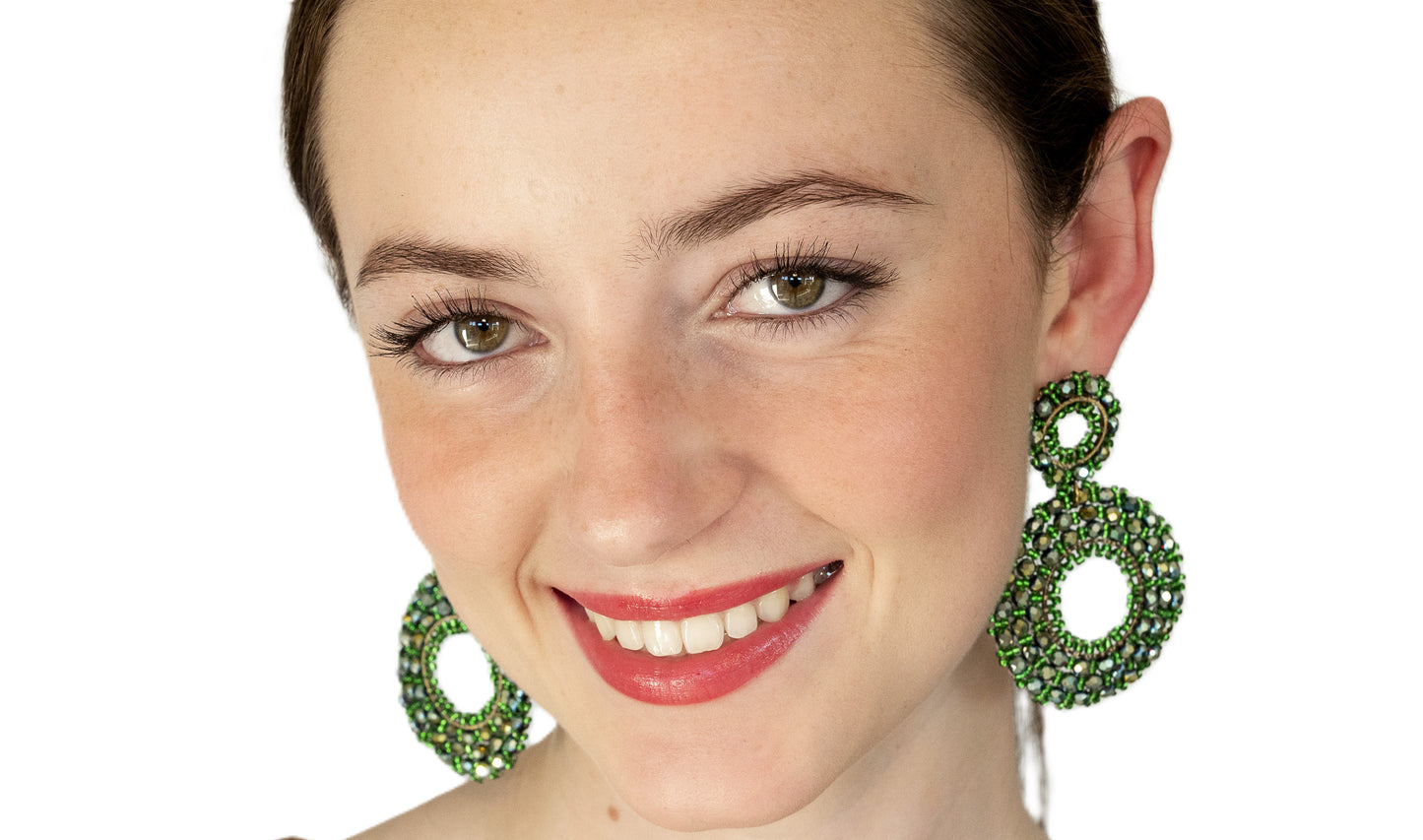 Sparkle Green Earrings